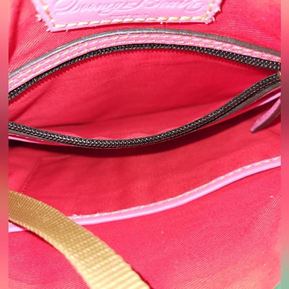 Dooney And Bourke Pink Florentine Leather Crossbody Bag - Picture 11 of 14